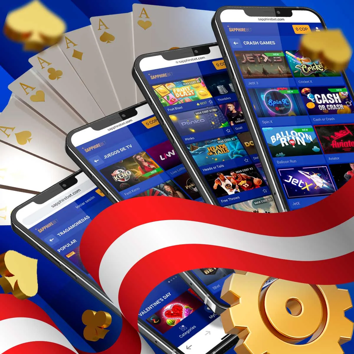 SapphireBet Casino ofrece un gran número de juegos diferentes