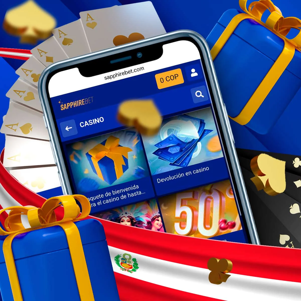 ¿Qué bonos ofrece Sapphirebet Casino?