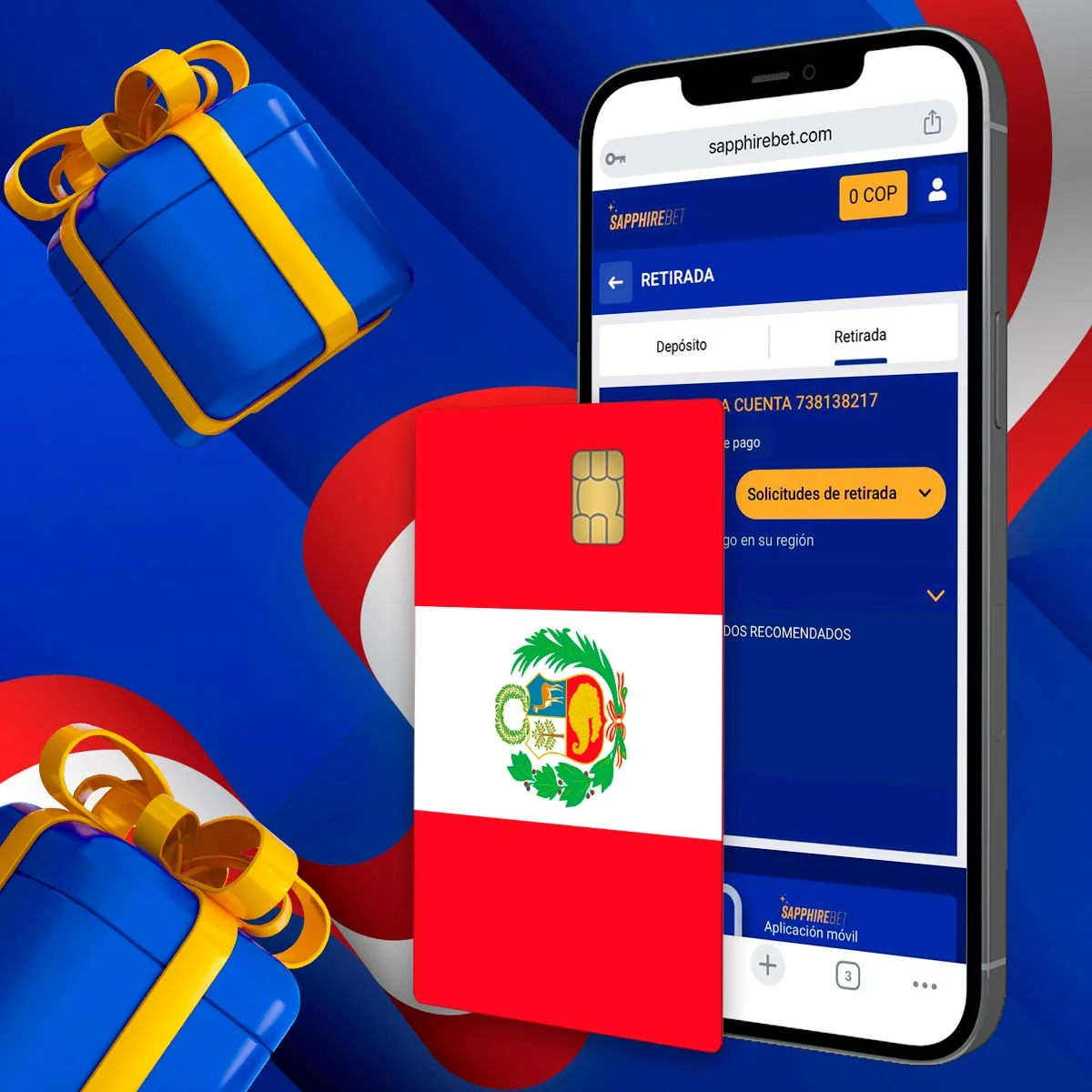 ¿Cómo retirar las ofertas de bonos de la casa de apuestas SapphireBet Peru?